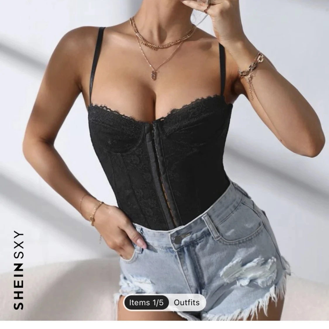 Korsett / Spetstopp - 90