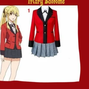 Kakegurui outfit - Mary saotomes outfit från kakegurui. Ingen peruk med :) Medels mig om du är intresserad så kan vi prata om accessories och annat! Tyvärr så är jag inte hemma just nu så måste dubbelkolla vart den är ifrån men är ganska säker på att den är från wish!
