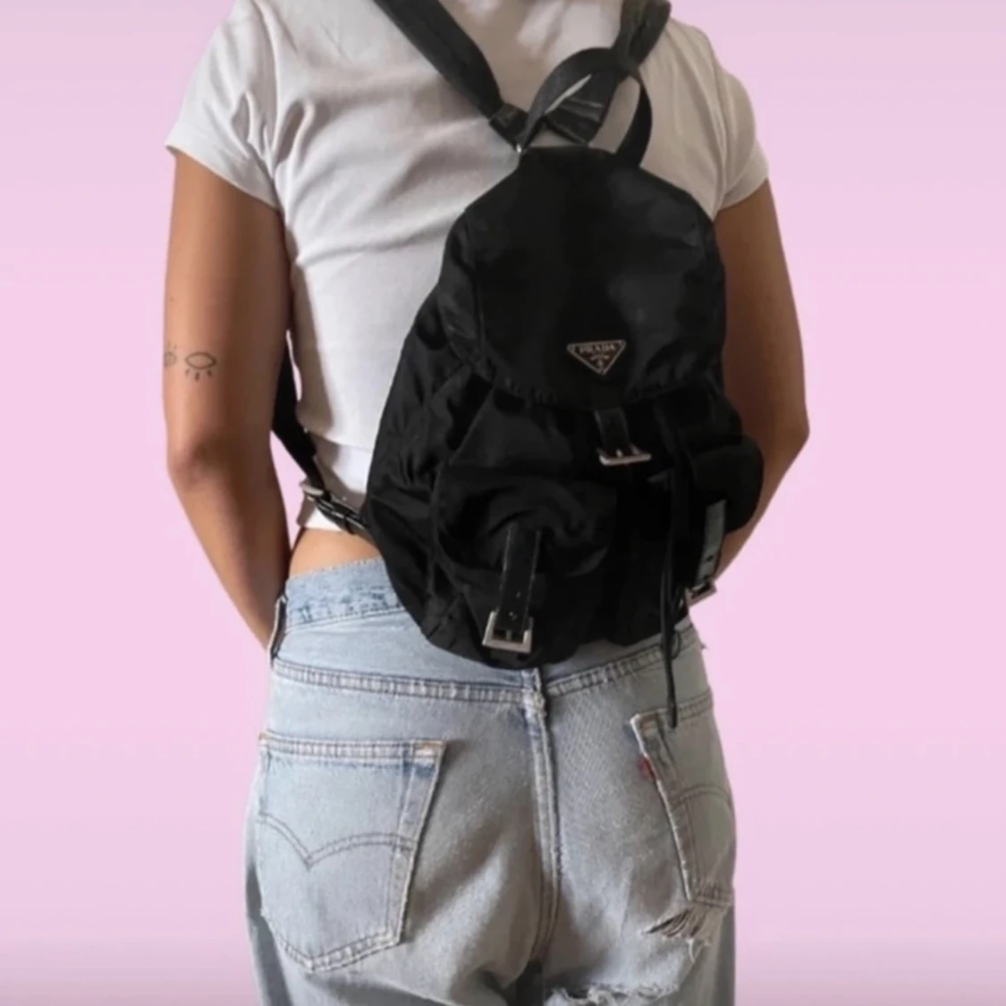 Vintage Prada ryggsäck (small) - 90