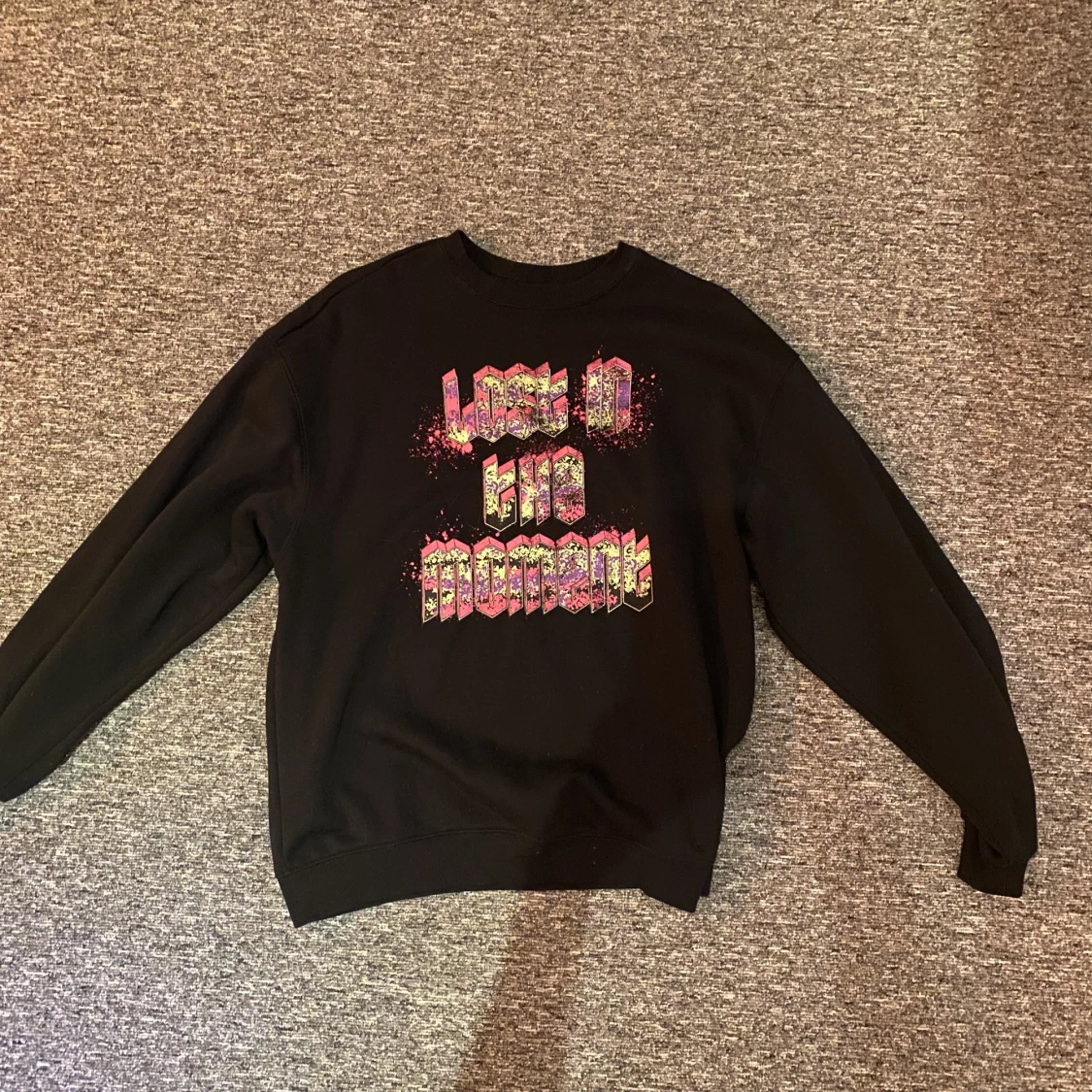 Sweatshirt med tryck