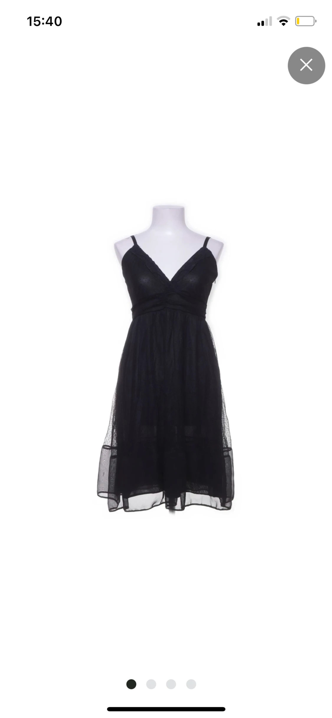 Svart fest klänning