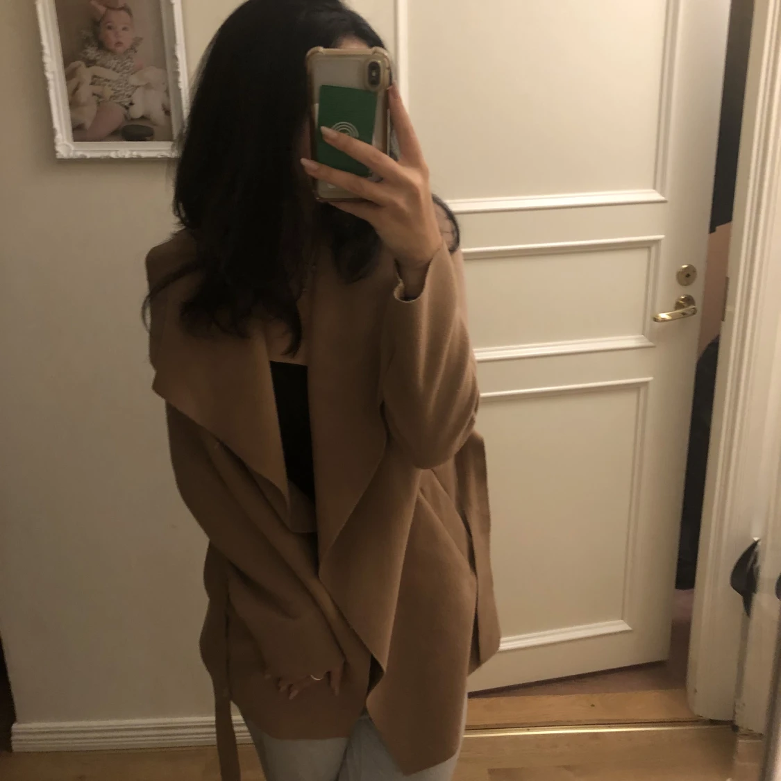 Brun tunn kappa - 90