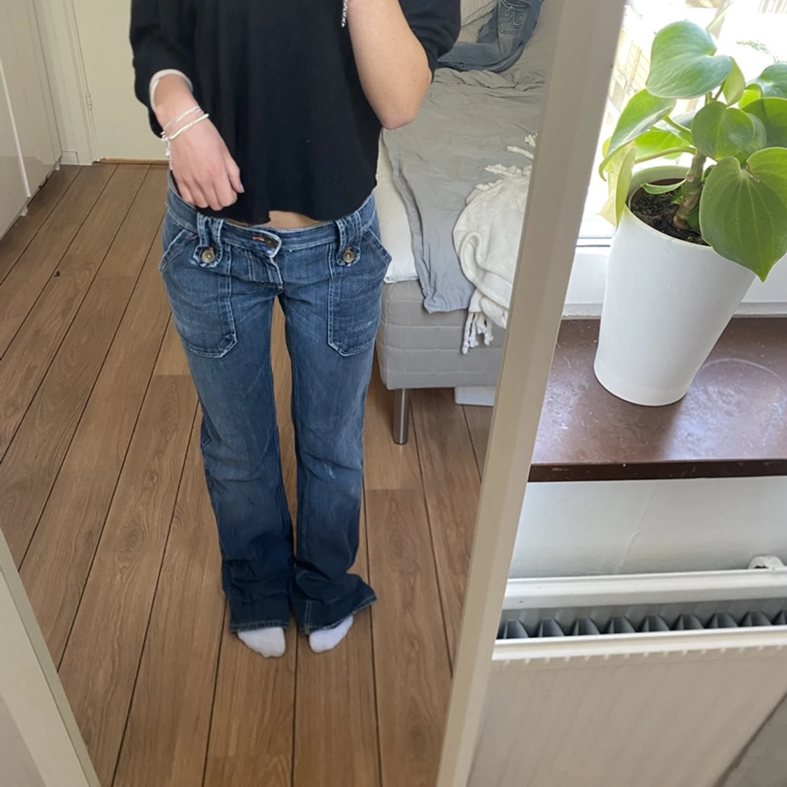 Lågmidjade jeans 