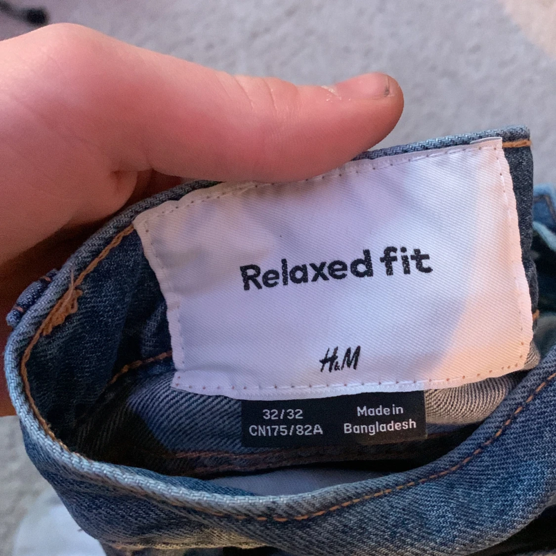 Blåa jeans h&m - 90