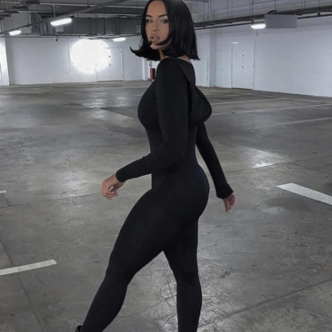 Svart seamless jumpsuit - 90