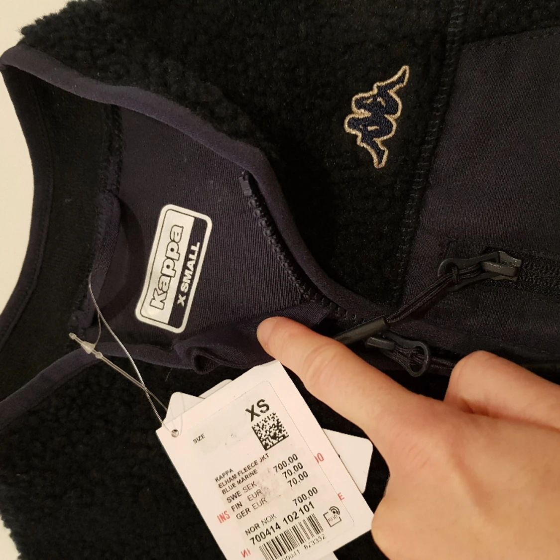 Kappa fleecetröja dam xs  - 90