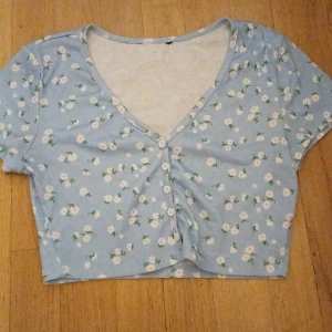 Blommig croptopp - Säljer denna jättefina blommiga croptoppen.