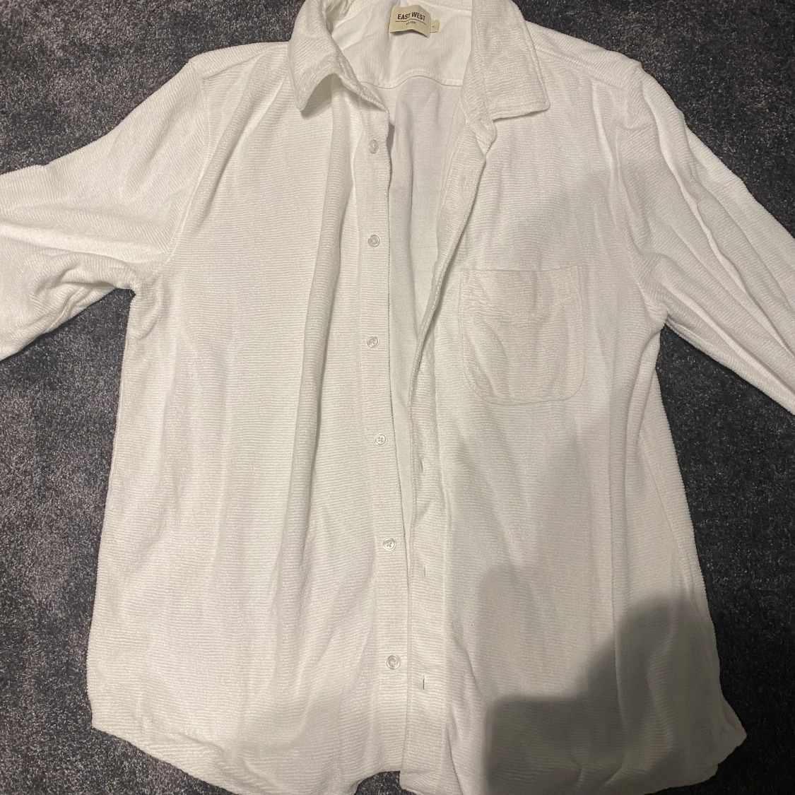 Frotté skjorta räfflad