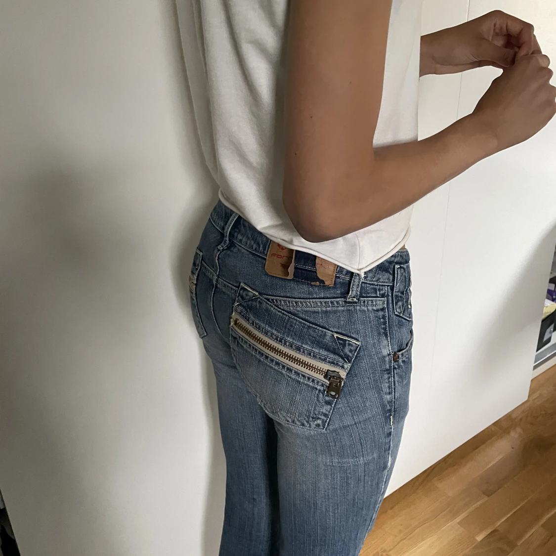 lågmidjade jeans - 91
