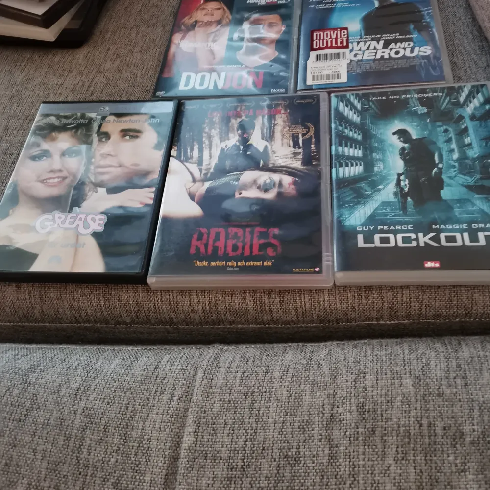 5 st dvd filmer blandat 20 kr st. Muu.