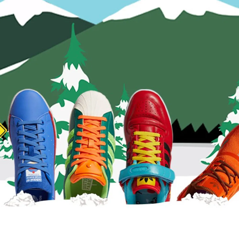 Ett par adidas x southpark : adidas forums. DEAD STOCK, oöppnade och oanvända. 42. Ungefär 1300kr på stockx.  Är ni intresserade eller vill ni ha fler bilder skriv gärna på instagram eller sms:a 0734233312 OBS! priset är inte satt i sten!. Skor.