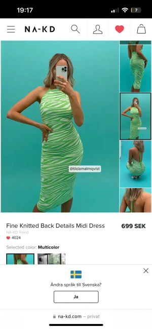 Klänning  - Oanvänd klänning strl s/m men är som en s