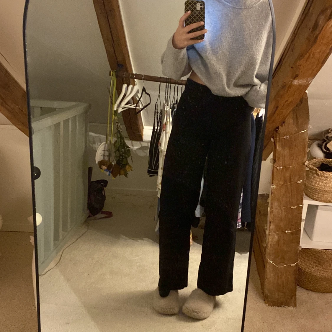 Kostymbyxor utan fickor 