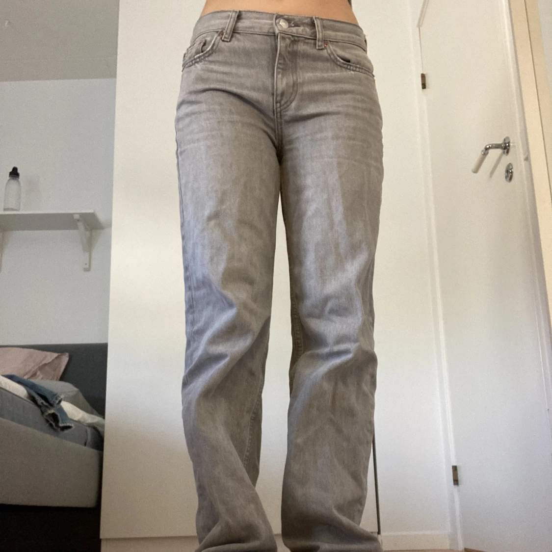 Låg/midwaist jeans