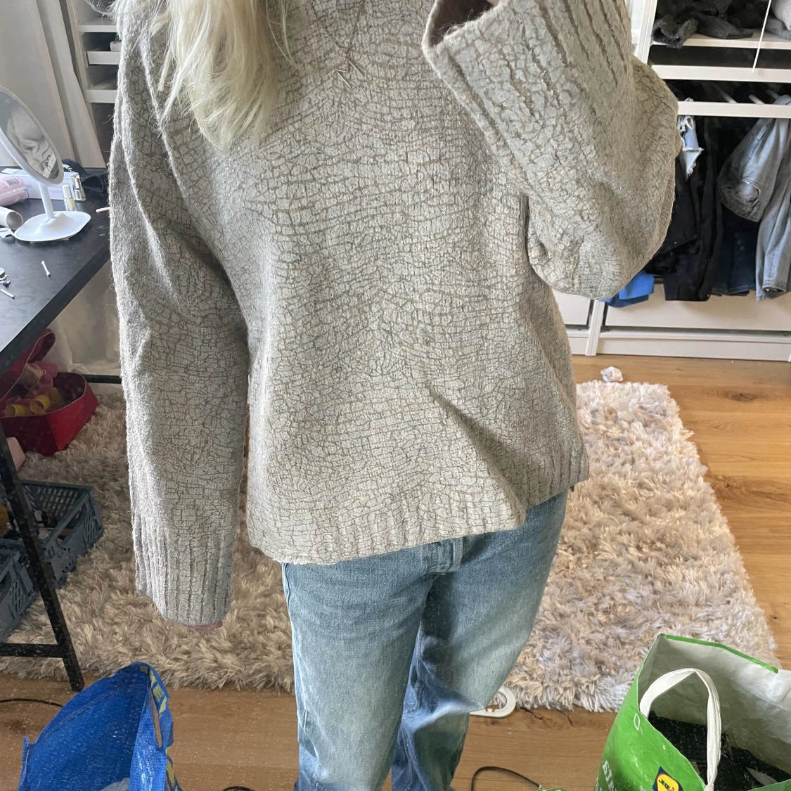 Stickad tröja från zara