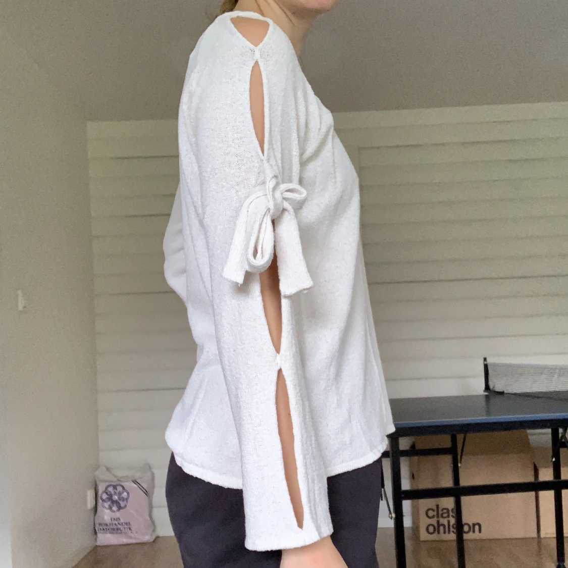 Krämvit tröja  - 90