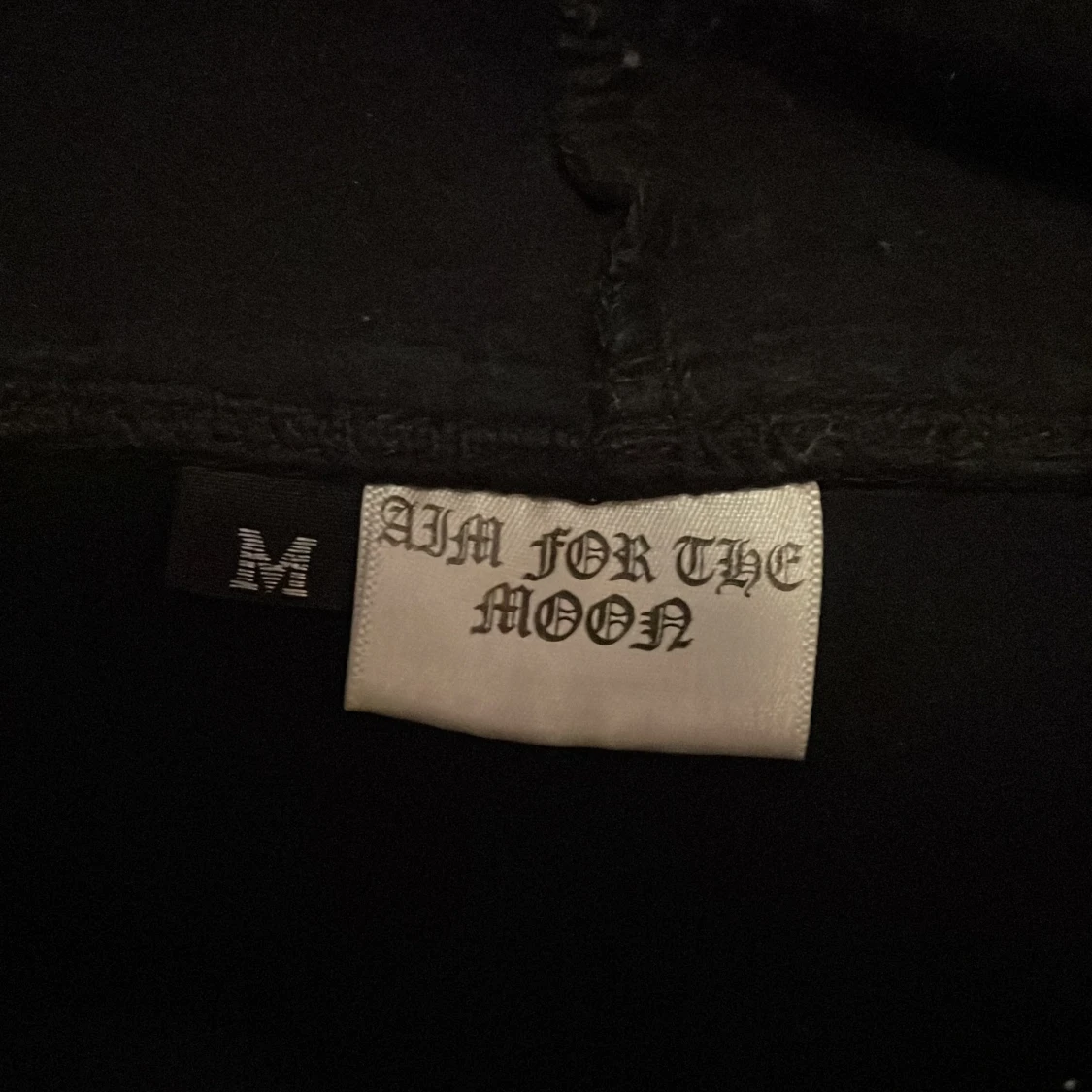 Svart aim for the moon zip hoodie - 90