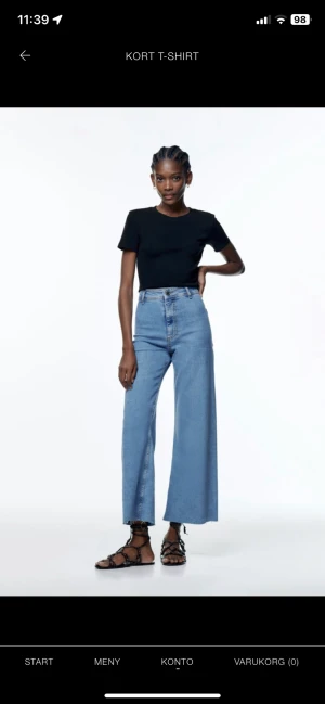 Nya t shirts - Två nya t shirts från zara aldrig använda bara tratt dom på.den svarta är stl M pch den rosa L. Dom är lite kortare än vanliga t shirts ny pris= 79 styck mitt pris , 39 får en eller 65 för båda.