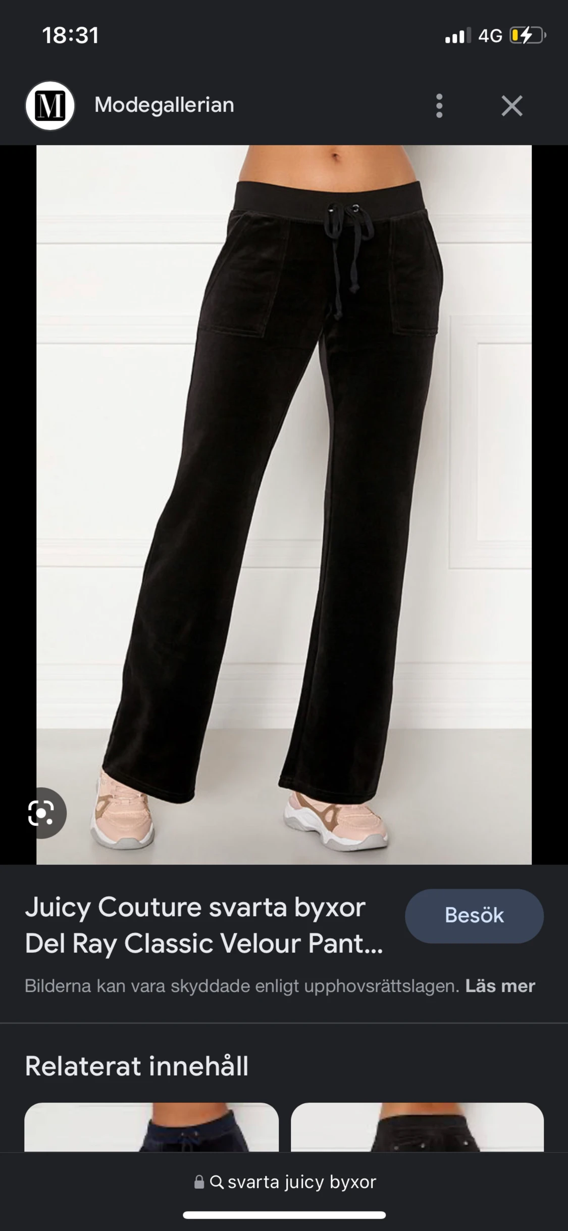 Svarta high waist Juicybyxor