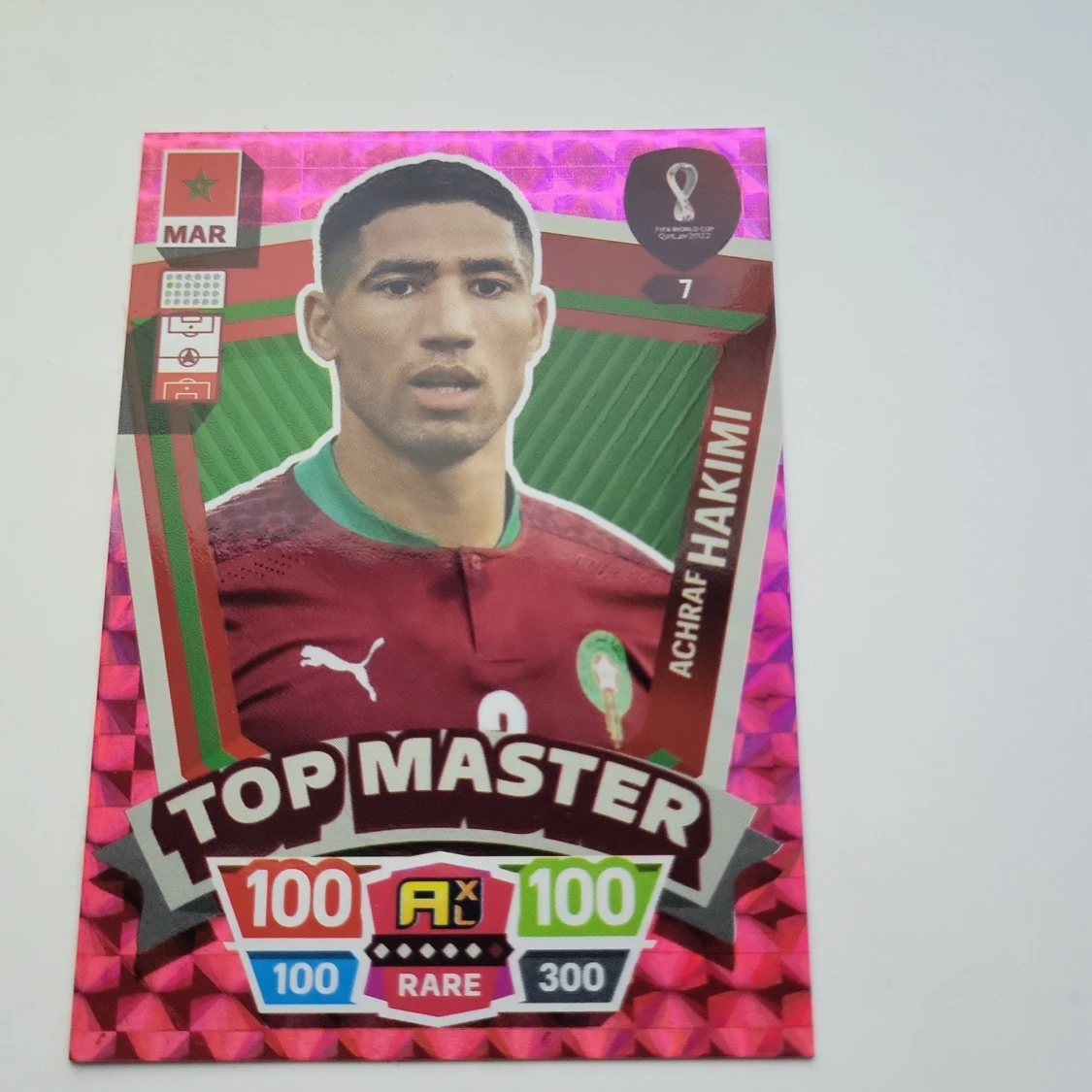 Den är rare och är en utav dom bästa korten i worldcup cardsen