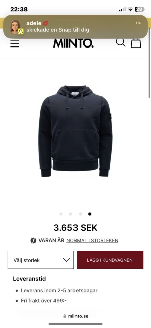 Stone Island hoodien  - Fett som fan själv klart äkta 10/10 i skick kom bara med frågor vet jag och pris förslag 