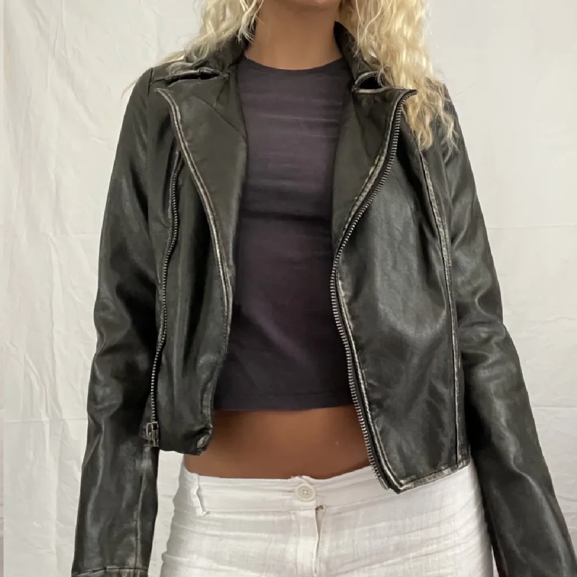 vintage skinnjacka - 91