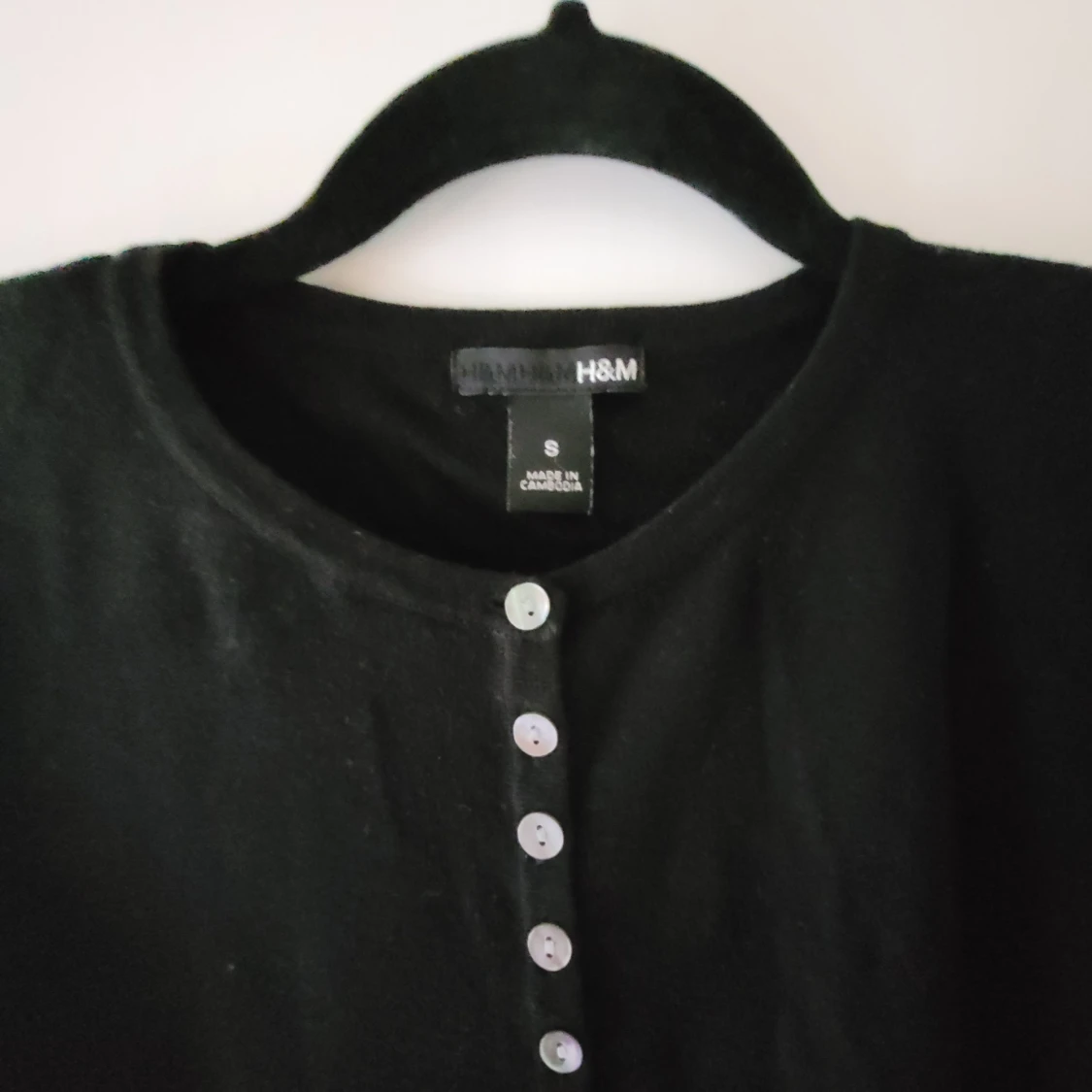 Långärmad finstickad tröja stl.S - 90