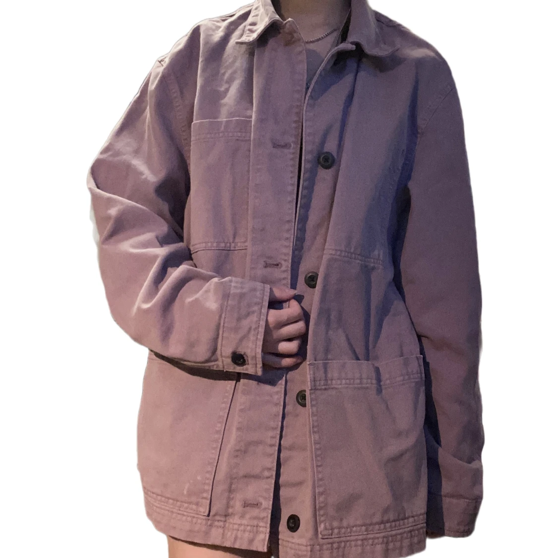 Lila jeansjacka - 90