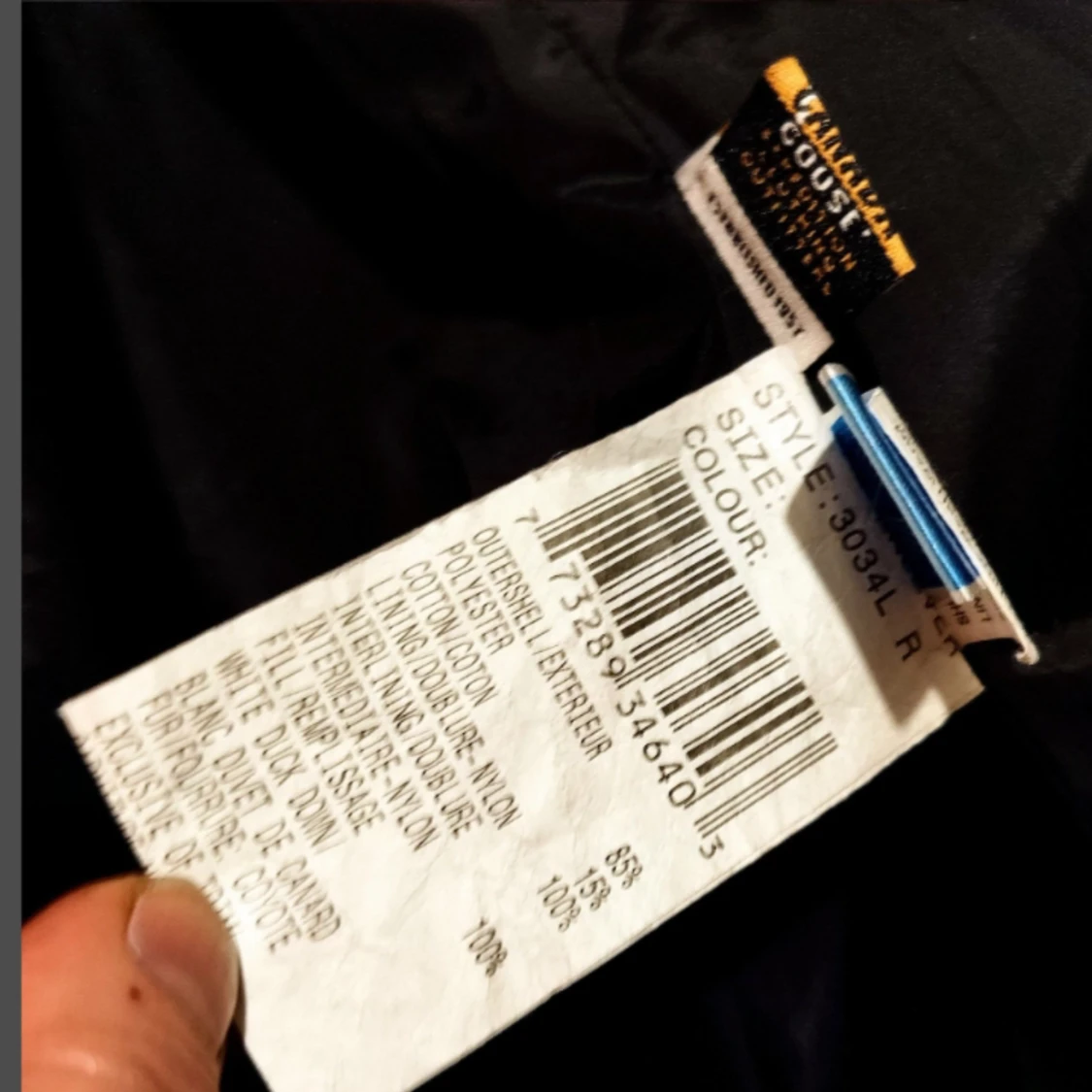 Canada goose jacka vinterfodrad kortmodell strl Small, dock saknas luvan. Topp skick. - 91