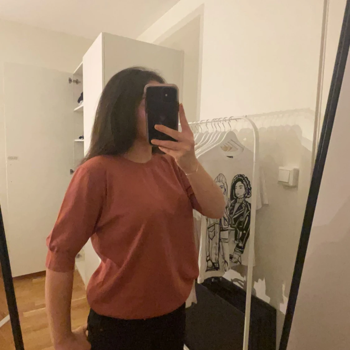 Tre kvarts ärmad rosa tröja 💗