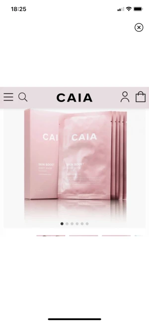 Caia masker - Caia Skin Boost Sheet Mask Vitamin E+ hylaronic acid🤍 Helt oöppnad