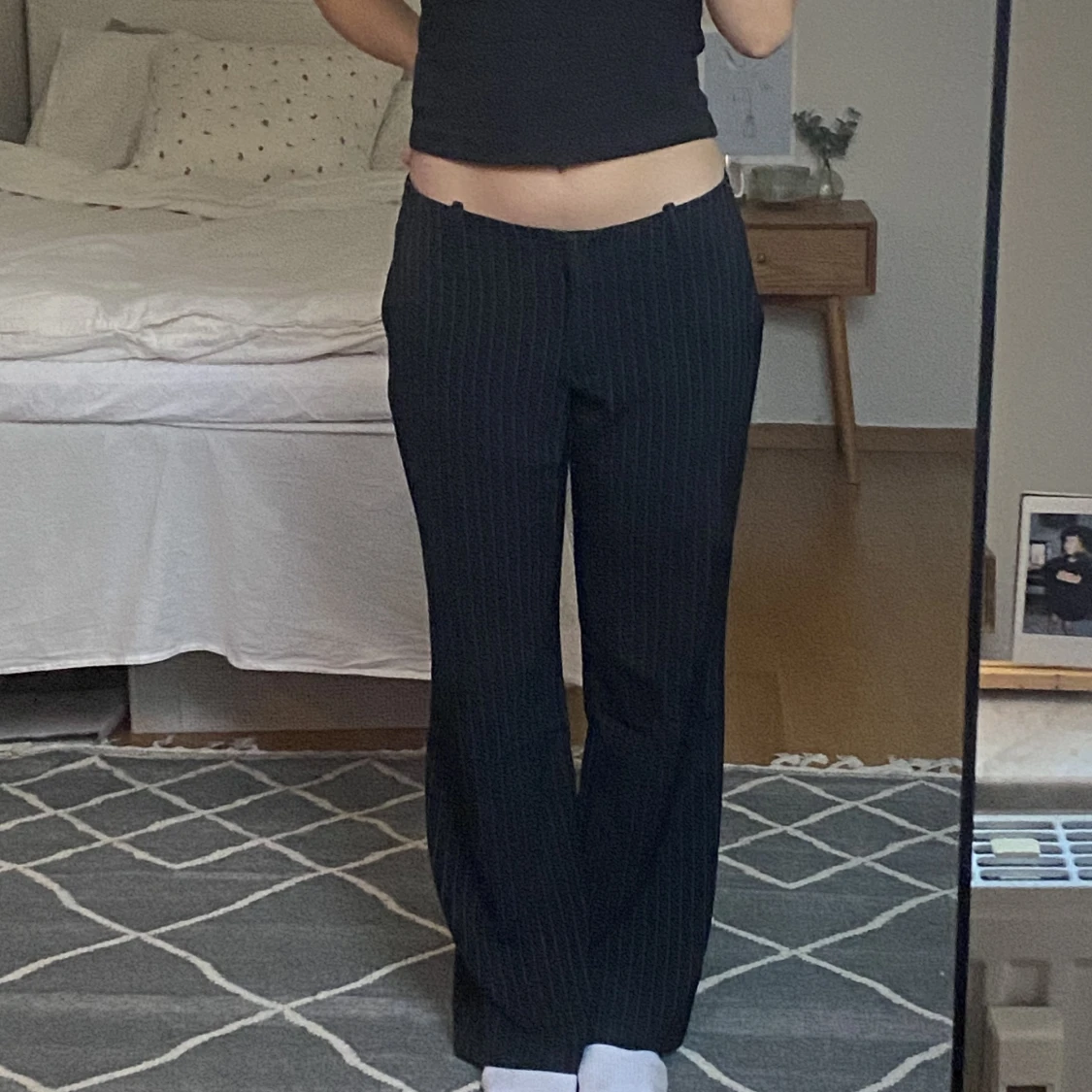 Lågmidjade kostymbyxor  - 90