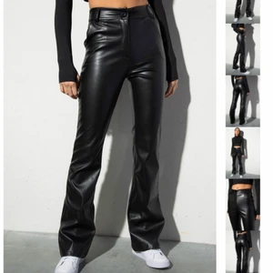 Skinnbyxor (fuskläder) - Helt nya skinnbyxor i fuskläder från madlady!😍 Lappen är kvar, dom är endast provade. Stl L,  Nypris är 499kr men vi kan komma överens om ett pris😊 Kan skickas om köparen står för frakten🌸