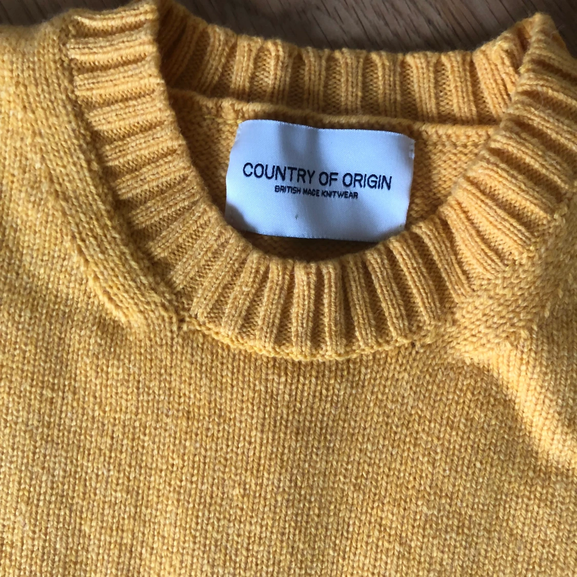Bright yellow and gray wool jumper  - 91