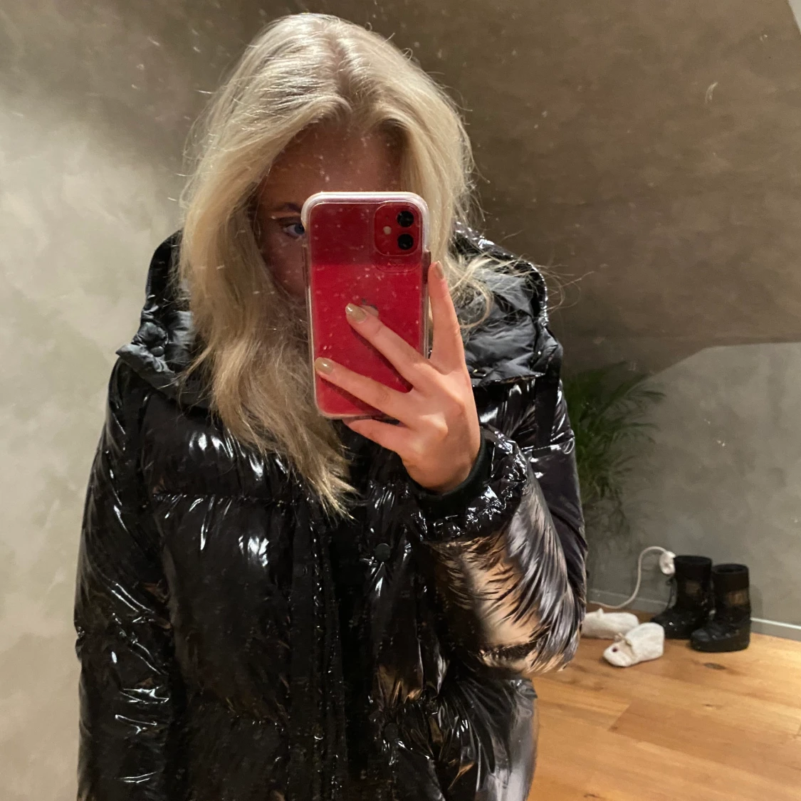 Glansig dunjacka - 90