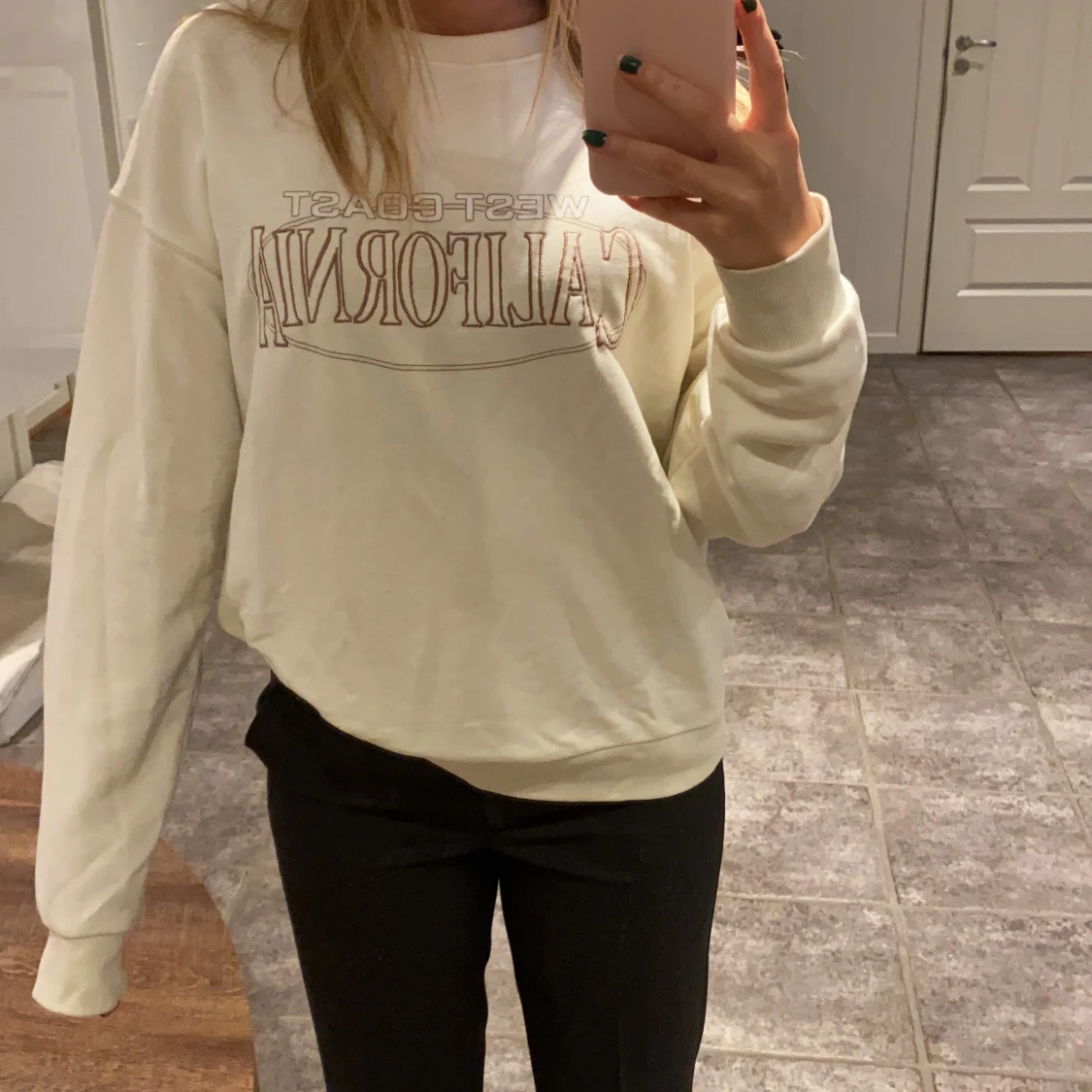 Sweatshirt med tryck - 90