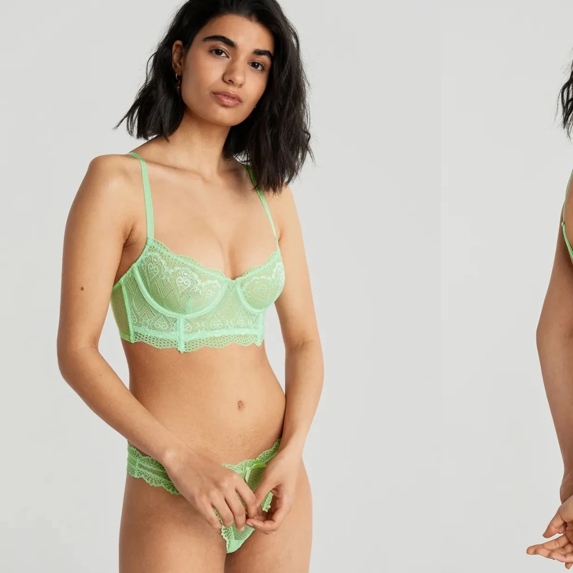 Neon grön bralette S - 90