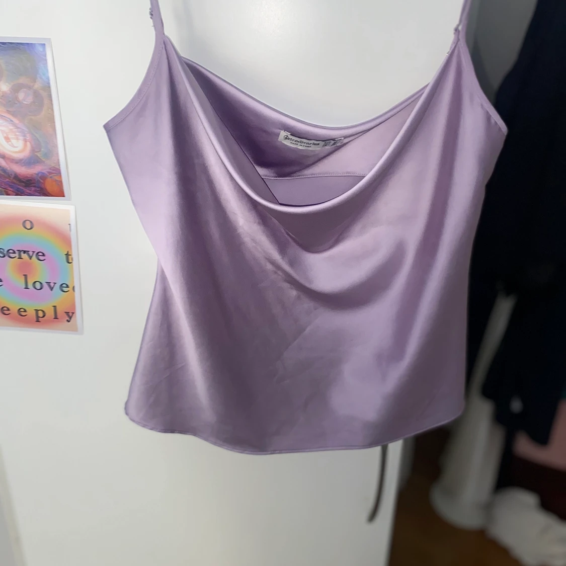 Lila side / silke topp  - 90