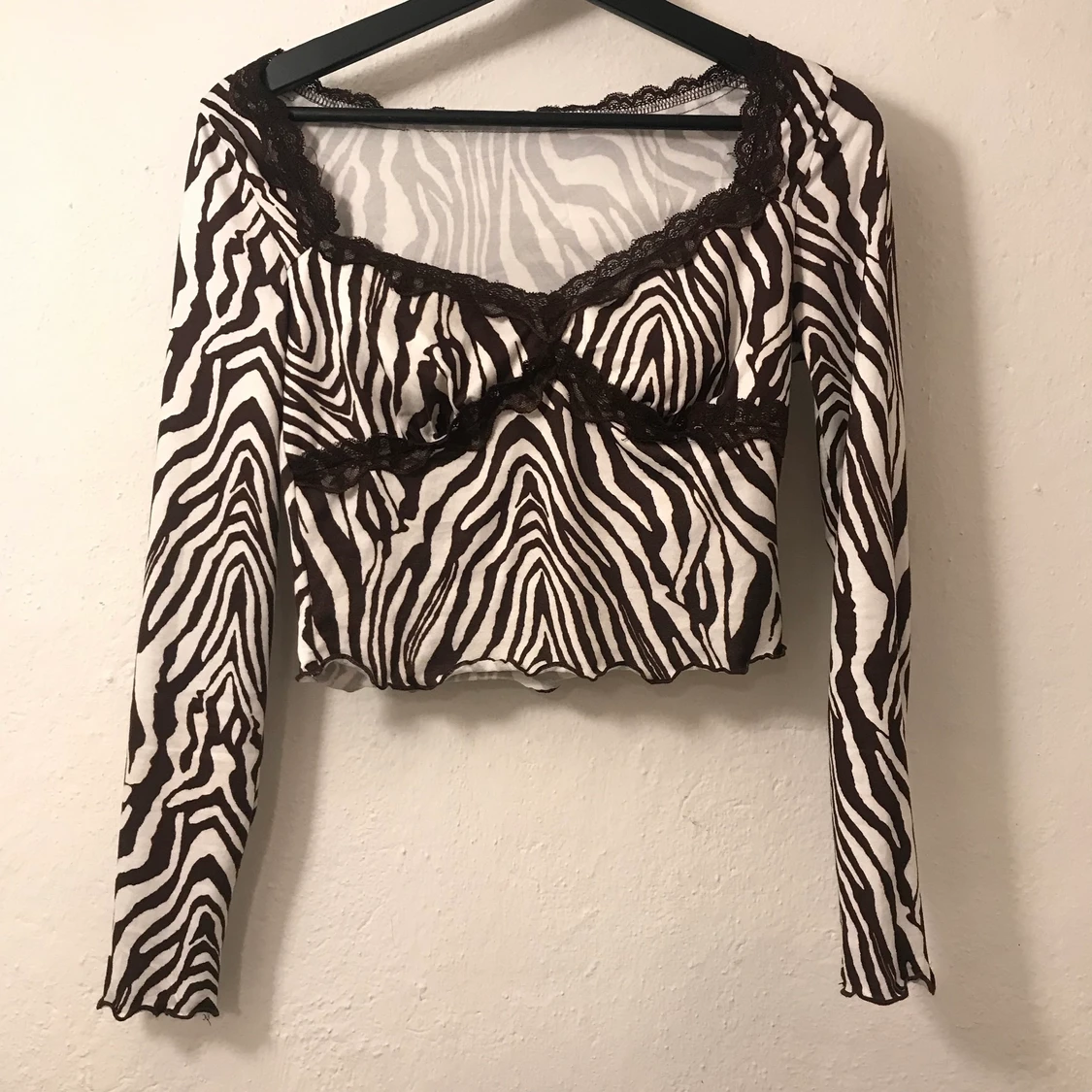 Tröja med zebra mönster