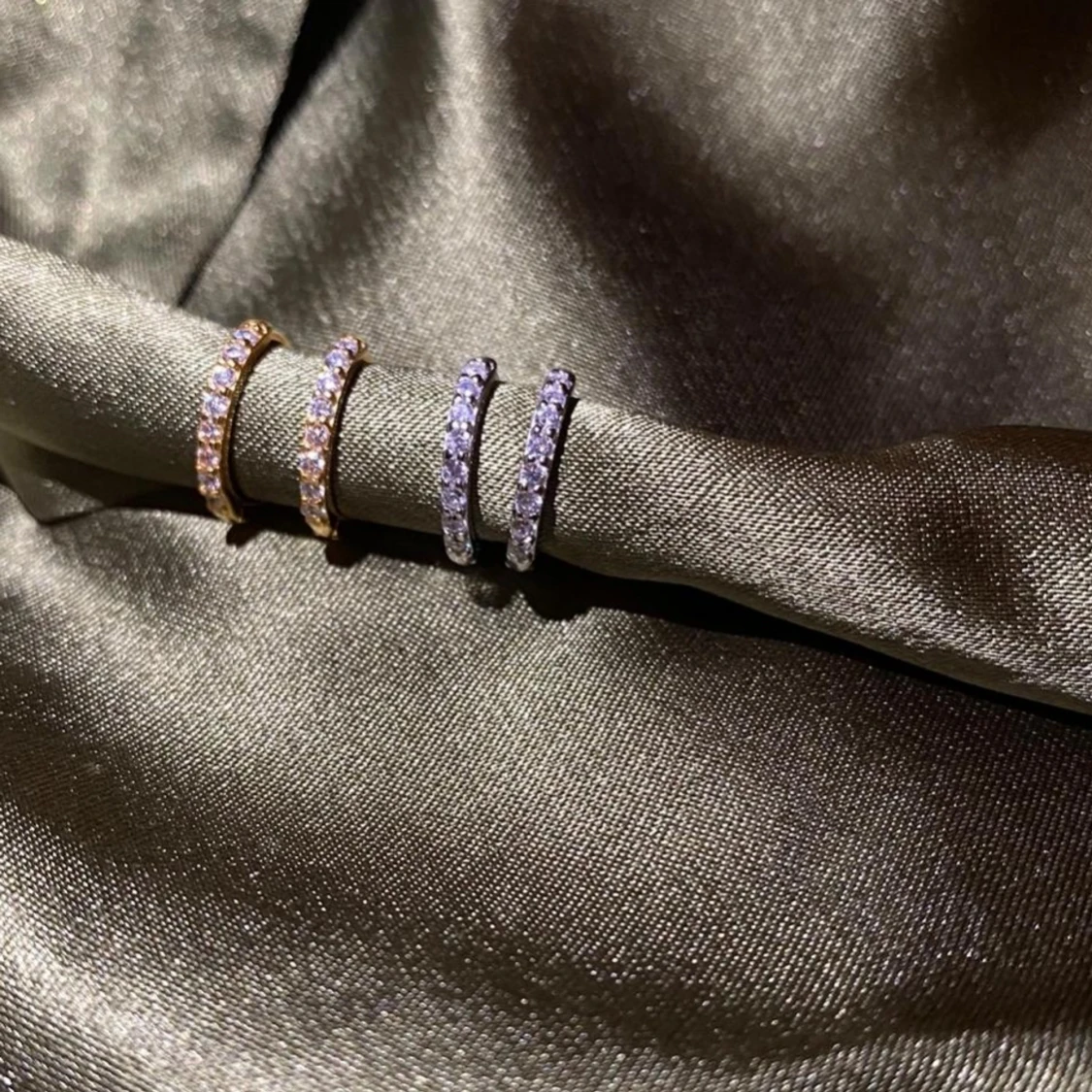 Hoopörhänge guld silver - 90