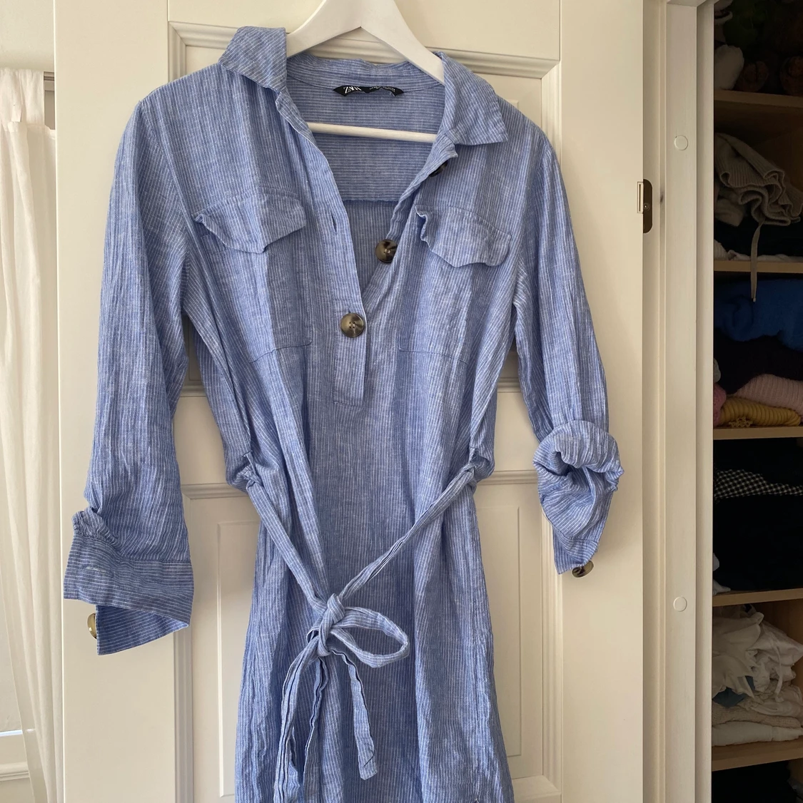 Blå skjortklänning! - 90