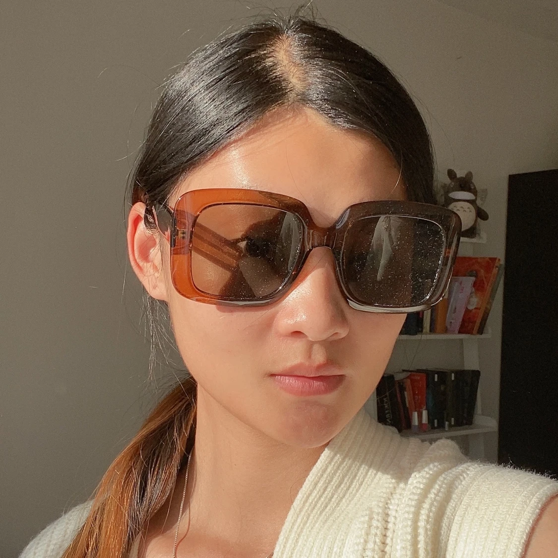 ☀️ fyrkantiga solglasögon ☀️ - 90