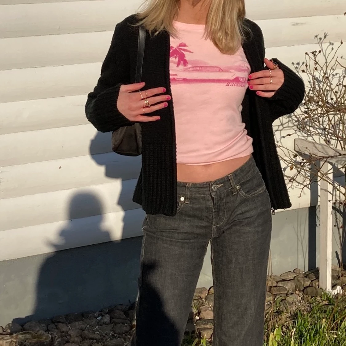 super snygg rosa långärmad - 90