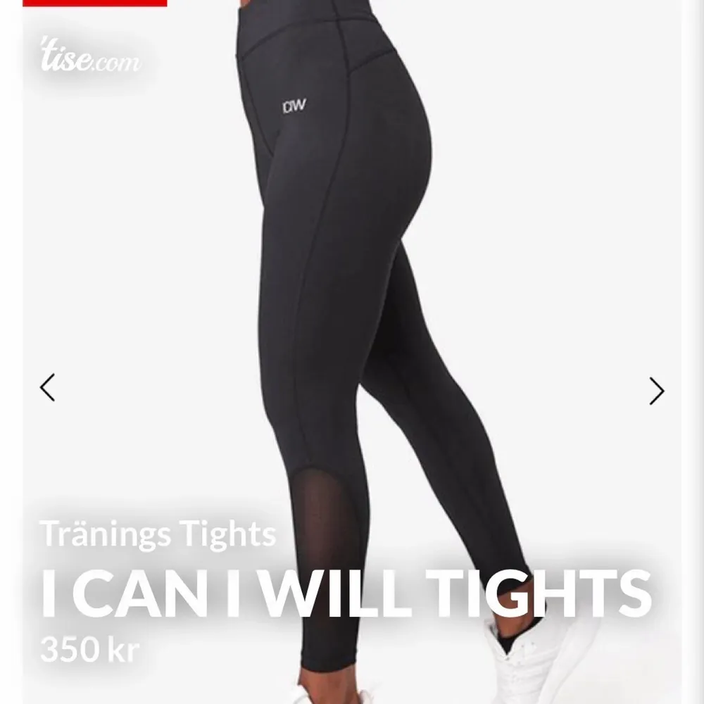 Tränings tights från I Can I Will i modellen ”Focus Tights” storlek S.  Aldrig använda endast provade, kommer i original förpackning med alla lappar kvar på!  600kr på hemsidan  Mitt pris 350kr men kan förhandla vid en snabb affär.. Övrigt.