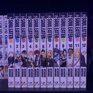 Soul eater (1-12) - Säljer mina Soul Eater böcker som jag har köpt för ca 1600 och säljer för 1000. Dem är i bra skick men har några små tecken av användning som ni kan se på den andra bilden.