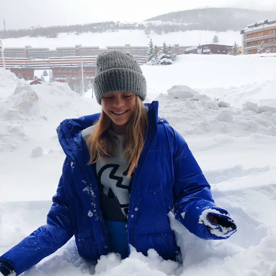 Blå vinterjacka från zara storlek xs - 90