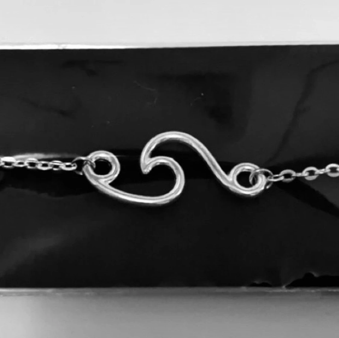 Havsvåg silverhalsband - 90