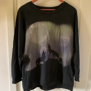 Halloween tröja strl L - En ascool långärmad tröja med vargmotiv som passar perfekt nu till halloween🎃 Betalning med Swish. Jag står inte för frakt eller postens slarv🥰
