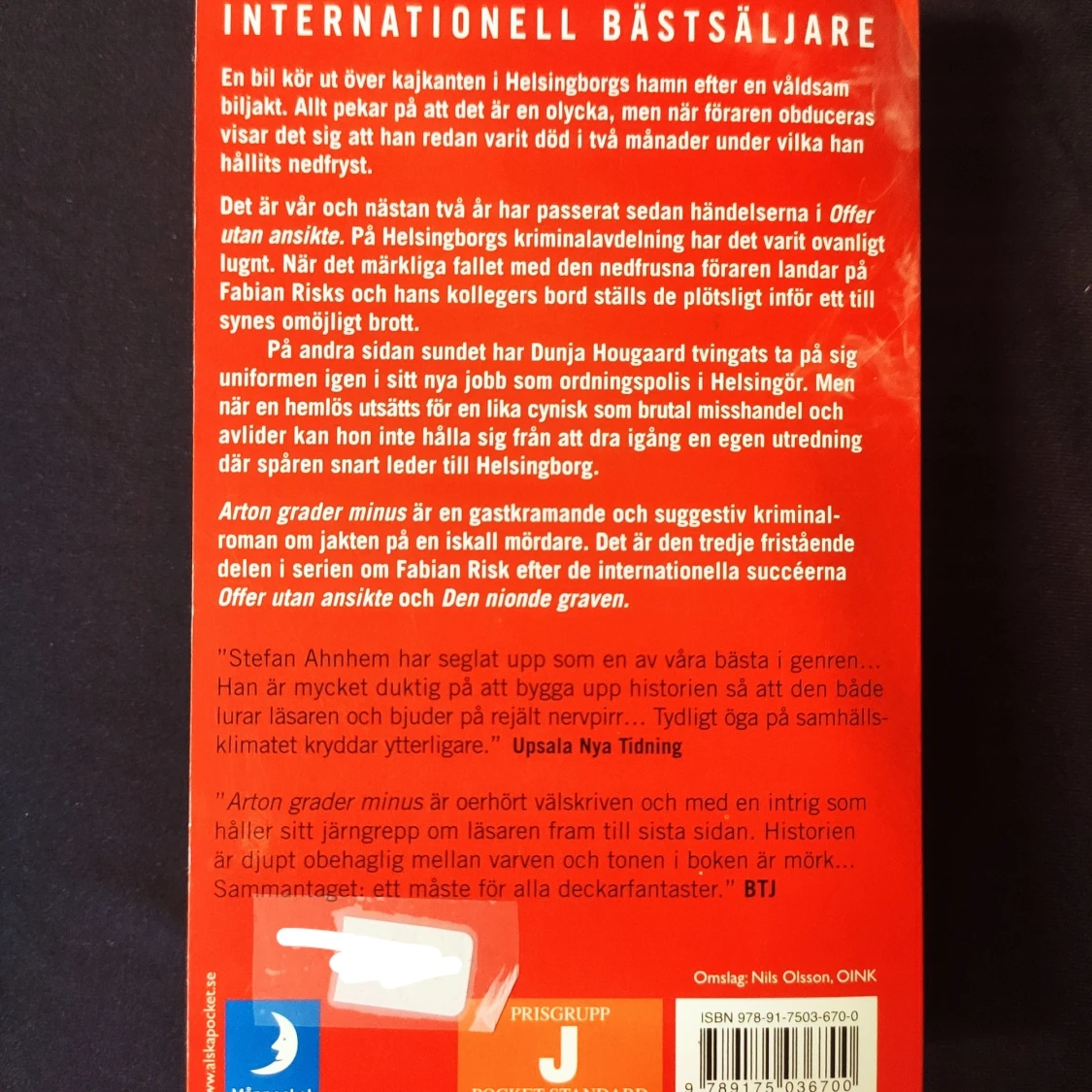 18 grader minus av Ahnhem - 90