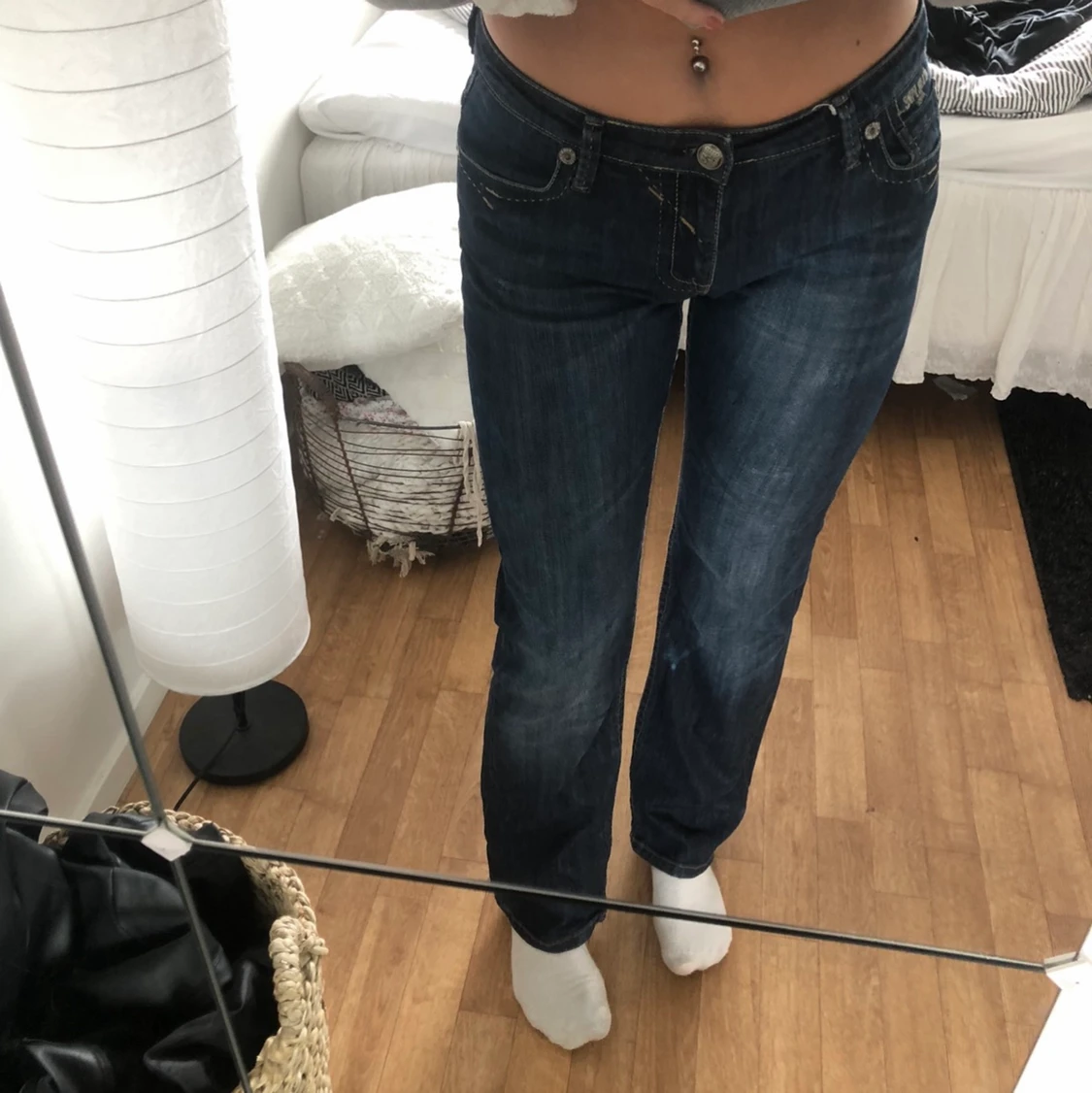 Lågmidjade jeans